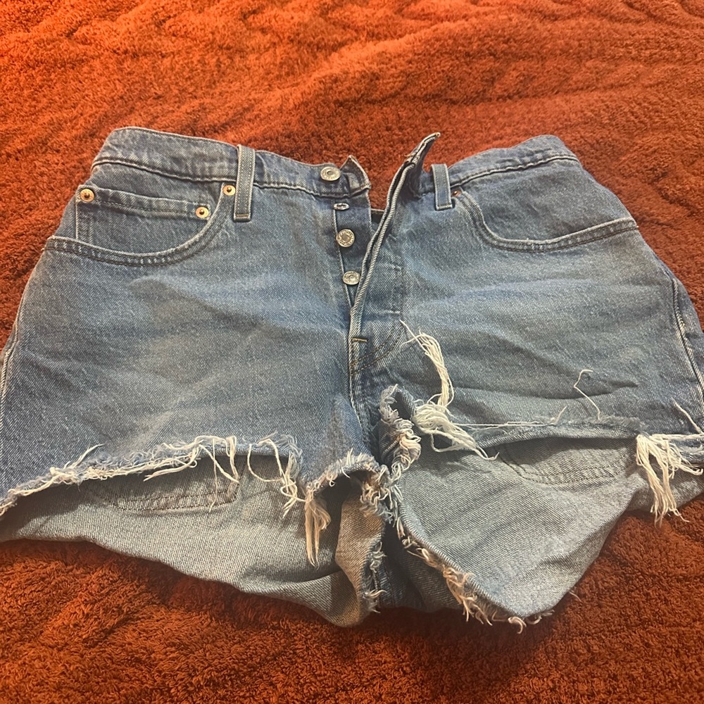 Levi's button-fly jean shorts